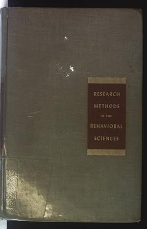 Seller image for Research Methods in the Behavioral Sciences. for sale by books4less (Versandantiquariat Petra Gros GmbH & Co. KG)