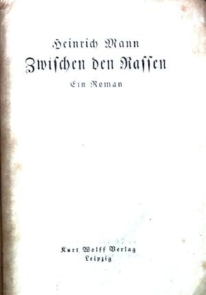 Bild des Verkufers fr Zwischen den Rassen. Ein Roman. zum Verkauf von books4less (Versandantiquariat Petra Gros GmbH & Co. KG)