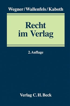 Bild des Verkufers fr Recht im Verlag. zum Verkauf von Wissenschaftl. Antiquariat Th. Haker e.K