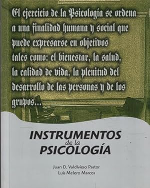 Imagen del vendedor de Instrumentos de la psicologa a la venta por Librera Cajn Desastre