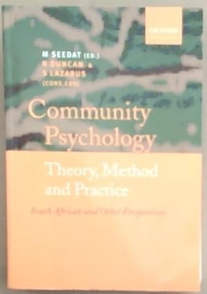 Imagen del vendedor de Community Psychology: Theory, Method and Practice, South African and Other Perspectives a la venta por Chapter 1