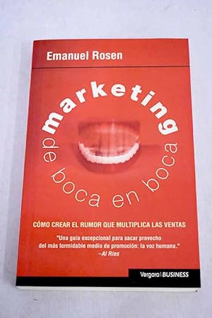 Immagine del venditore per Marketing de boca en boca venduto da Alcan Libros