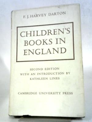 Seller image for Children's Books In England: Five Centuries Of Social Life. for sale by World of Rare Books