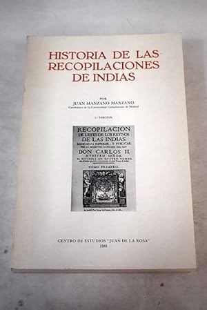 Historia de las recopilaciones de Indias