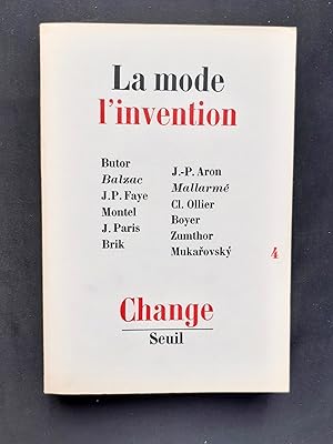 Immagine del venditore per Change - Collectif Change N 4 : La mode, l'invention - venduto da Le Livre  Venir