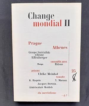 Image du vendeur pour Change N25 : Mondial II : Prague - Athnes - mis en vente par Le Livre  Venir