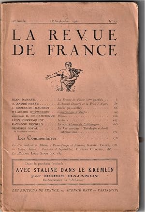 La Revue de France (an early run)