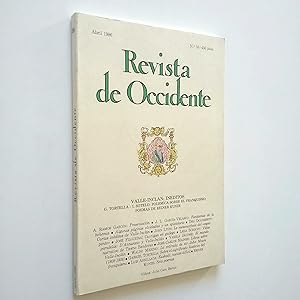 Image du vendeur pour Valle-Incln: Inditos. G. Tortella e I. Sotelo: Polmica sobre el franquismo. Poemas de Reiner Kunze. (Revista de Occidente. Abril 1986. Nmero 59) mis en vente par MAUTALOS LIBRERA