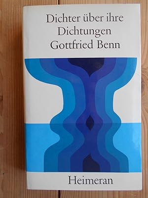 Bild des Verkufers fr Gottfried Benn. Hrsg. von Edgar Lohner / Dichter ber ihre Dichtungen zum Verkauf von Antiquariat Rohde