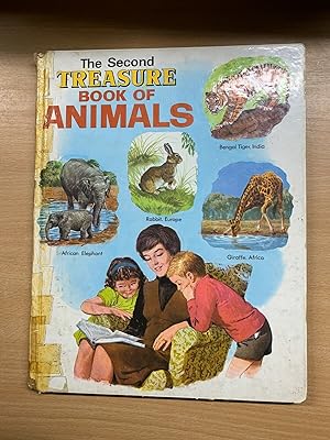 *RARE* 1967 "THE SECOND TREASURE BOOK OF ANIMALS" ANNUAL HARDBACK BOOK (P4)