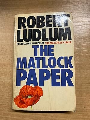 1981 ROBERT LUDLUM "THE MATLOCK PAPER" FICTION PAPERBACK BOOK (P2)