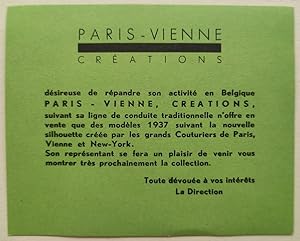 Paris-Vienne créations.