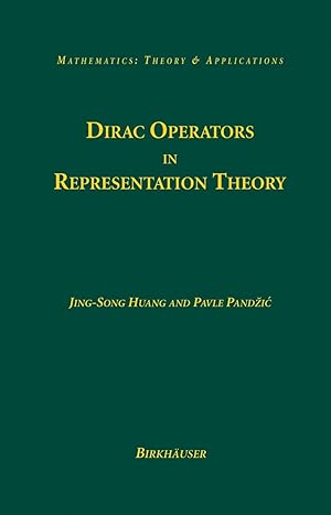 Bild des Verkufers fr Dirac Operators in Representation Theory zum Verkauf von moluna