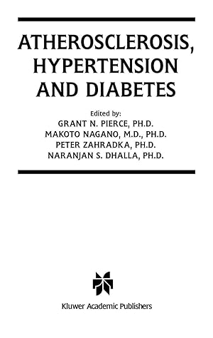 Bild des Verkufers fr Atherosclerosis, Hypertension and Diabetes zum Verkauf von moluna