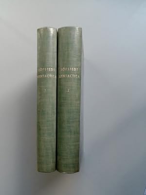 Syntactica (vollständig in 2 Bänden). Studien und Beiträge zur historischen Syntax des Lateins. E...