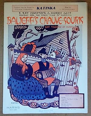 Katinka, Balieff's Chauve-Souris, Bat Theatre of Moscow, 1922, Orig Sheet Music