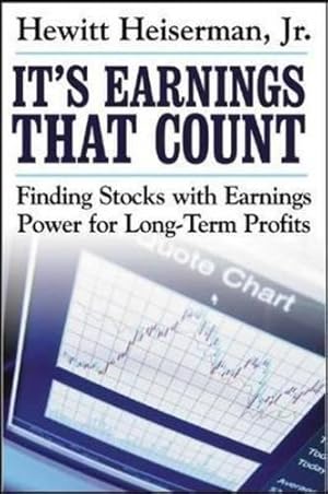 Immagine del venditore per It's Earnings That Count: Finding Stocks with Earnings Power for Long-Term Profits (BUSINESS BOOKS) venduto da WeBuyBooks