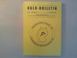 DGLD-Bulletin Nr. 20 vom 01.11.1997.