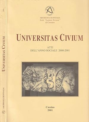 Seller image for Universitas Civium Atti dell'anno sociale 2000-2001 for sale by Biblioteca di Babele