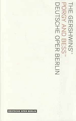 Imagen del vendedor de Programmheft The Gershwins PORGY AND BESS Premiere 4. Juli 2008 Spielzeit 2007 / 2008 a la venta por Programmhefte24 Schauspiel und Musiktheater der letzten 150 Jahre