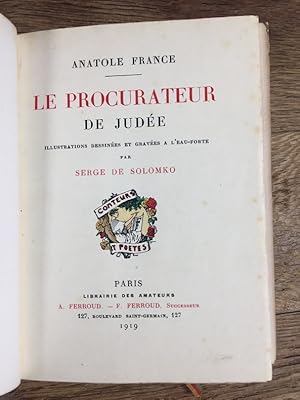 Le procurateur de Judée