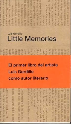 Imagen del vendedor de LITTLE MEMORIES. a la venta por Books Never Die