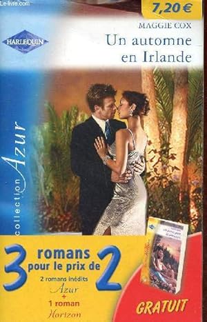 Seller image for Pack 3 romans : Un automne en Irlande de Maggie Cox, un contrat scandaleux de Abby Green, un avenir plein de promesses de Elizabeth August - Collection Azur. for sale by Le-Livre