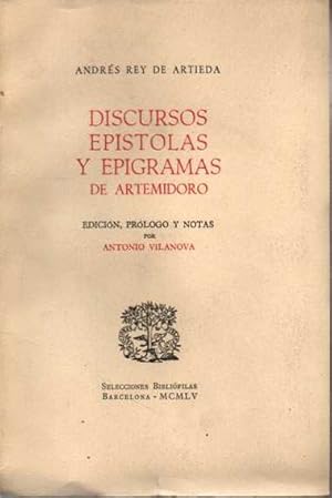 DISCURSOS, EPÍSTOLAS Y EPIGRAMAS DE ARTEMIDORO.