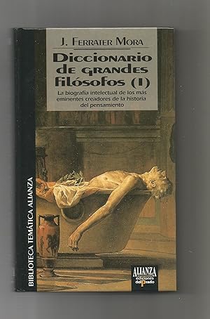 Imagen del vendedor de Diccionario de grandes filósofos (I). a la venta por Librería El Cárabo