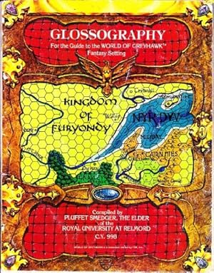 Imagen del vendedor de Glossography for the Guide to the World of Greyhawk (Advanced Dungeons & Dragons) a la venta por Bear Notch Books