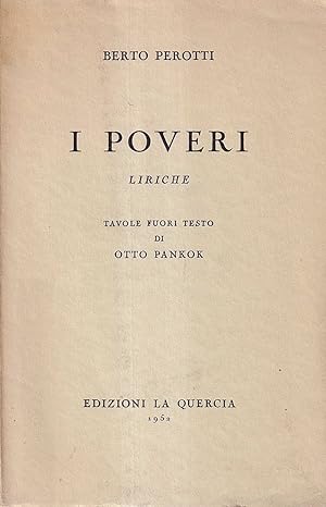 Image du vendeur pour I poveri. Liriche mis en vente par Il Salvalibro s.n.c. di Moscati Giovanni