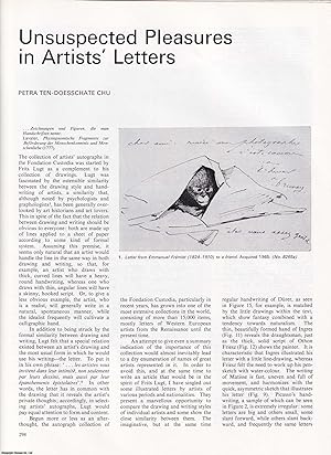 Bild des Verkufers fr Unexpected Pleasures in Artists' Letters. An uncommon original article from Apollo, International Magazine of the Arts, 1976. zum Verkauf von Cosmo Books
