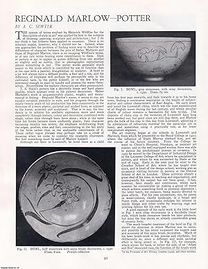 Seller image for Reginald Marlow, Potter. An uncommon original article from Apollo, International Magazine of the Arts, 1942. for sale by Cosmo Books