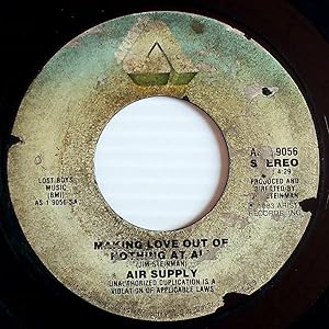 Bild des Verkufers fr Making Love Out Of Nothing At All / Late Again (Live Version) [7" 45 rpm Single] zum Verkauf von Kayleighbug Books, IOBA