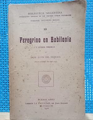 Bild des Verkufers fr Peregrino en Babilonia y otros poemas zum Verkauf von Libros de Ultramar Alicante