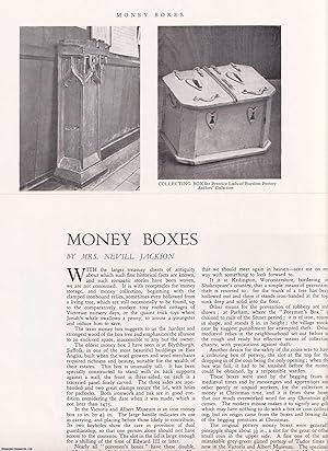 Immagine del venditore per Money Boxes. An uncommon original article from Apollo, International Magazine of the Arts, 1942. venduto da Cosmo Books