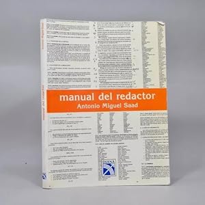 Imagen del vendedor de Manual Del Redactor Antonio Miguel Saad Diana 1990 Ab2 a la venta por Libros librones libritos y librazos