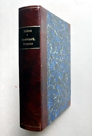 Systematische Darstellung aller bis jetzt gekannten homöopathischen Arzneien. Leipzig Schumann, 1...