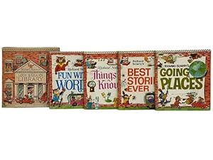 Seller image for Richard Scarry's Look and Learn Library, in Four Volumes: Fun with Words; Things to Know; Best Stories Ever; Going Places for sale by Yesterday's Muse, ABAA, ILAB, IOBA