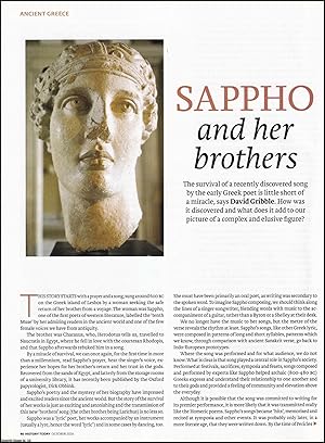 Seller image for Sappho's 'Brothers' Song: The Miracle of the Survival of a Song by the Early Greek Poet. An original article from History Today magazine, 2016. for sale by Cosmo Books