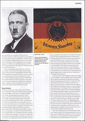 Seller image for Hitler's Turncoat Tutor; Karl Mayr. An original article from History Today magazine, 2013. for sale by Cosmo Books