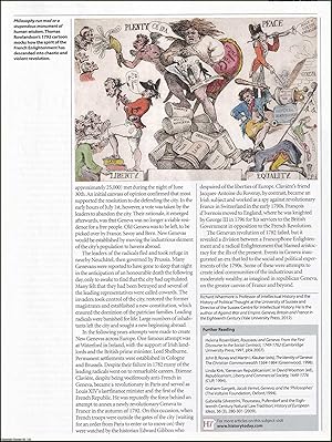 Imagen del vendedor de The Role of French Enlightenment Thinkers in the Geneva Revolution of 1782. An original article from History Today magazine, 2012. a la venta por Cosmo Books