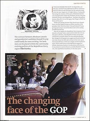 Immagine del venditore per The Changing Face of America's 'Grand Old Party': How did the Republican Party Evolve from Abraham Lincoln to Donald Trump? An original article from History Today magazine, 2016. venduto da Cosmo Books