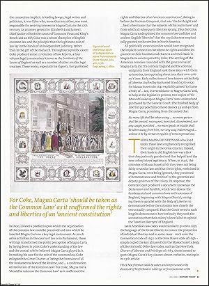 Seller image for Magna Carta: Its Influence on the Creation of the American Constitution. An original article from History Today magazine, 2015. for sale by Cosmo Books