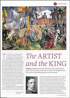 Image du vendeur pour The Life of the Artist Charles Sims (1873-1928) and His Mural Depicting King John at Runymeade. An original article from History Today magazine, 2015. mis en vente par Cosmo Books