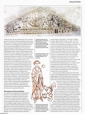 Imagen del vendedor de 1144 - Saint William the Martyr of Norwich, an Anti-Semitic Account of the Incident and Life and Belief in Medieval England. An original article from History Today magazine, 2010. a la venta por Cosmo Books