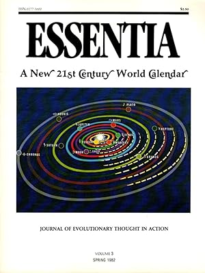 Seller image for ESSENTIA: VOLUME 3, SPRING 1982: Journal of Evolutionary Thought for sale by By The Way Books