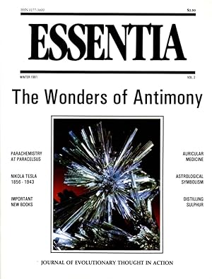 Imagen del vendedor de ESSENTIA: VOLUME 2, WINTER 1981: Journal of Evolutionary Thought a la venta por By The Way Books