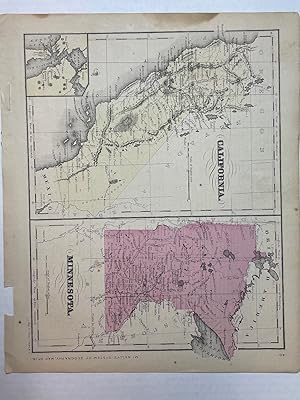 California. Minnesota.: McNally's System of Geography, Map No. 16