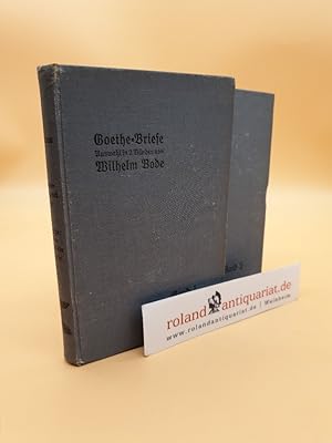 Image du vendeur pour Goethe-Briefe Auswahl in 2 Bnden: Band 1 und 2 (2 Bnde) Band 1: 1749-1788; Band 2: 1788-1832 mis en vente par Roland Antiquariat UG haftungsbeschrnkt